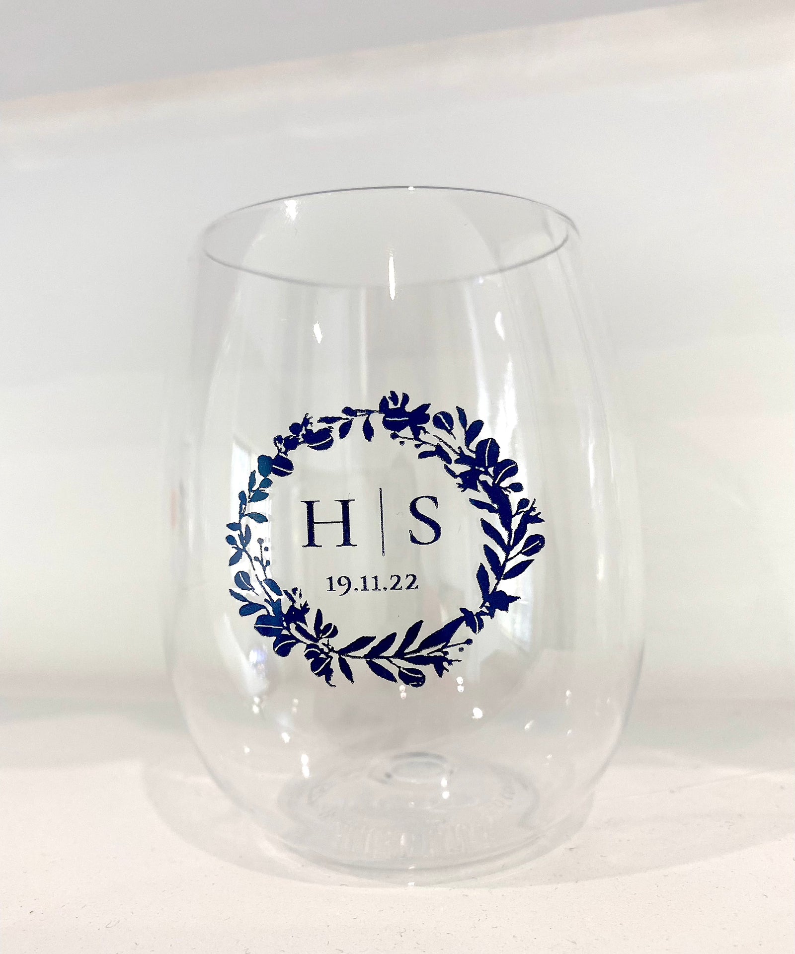 custom branded wine tumbler - cup. unbreakable durable dishwasher safe drinkware