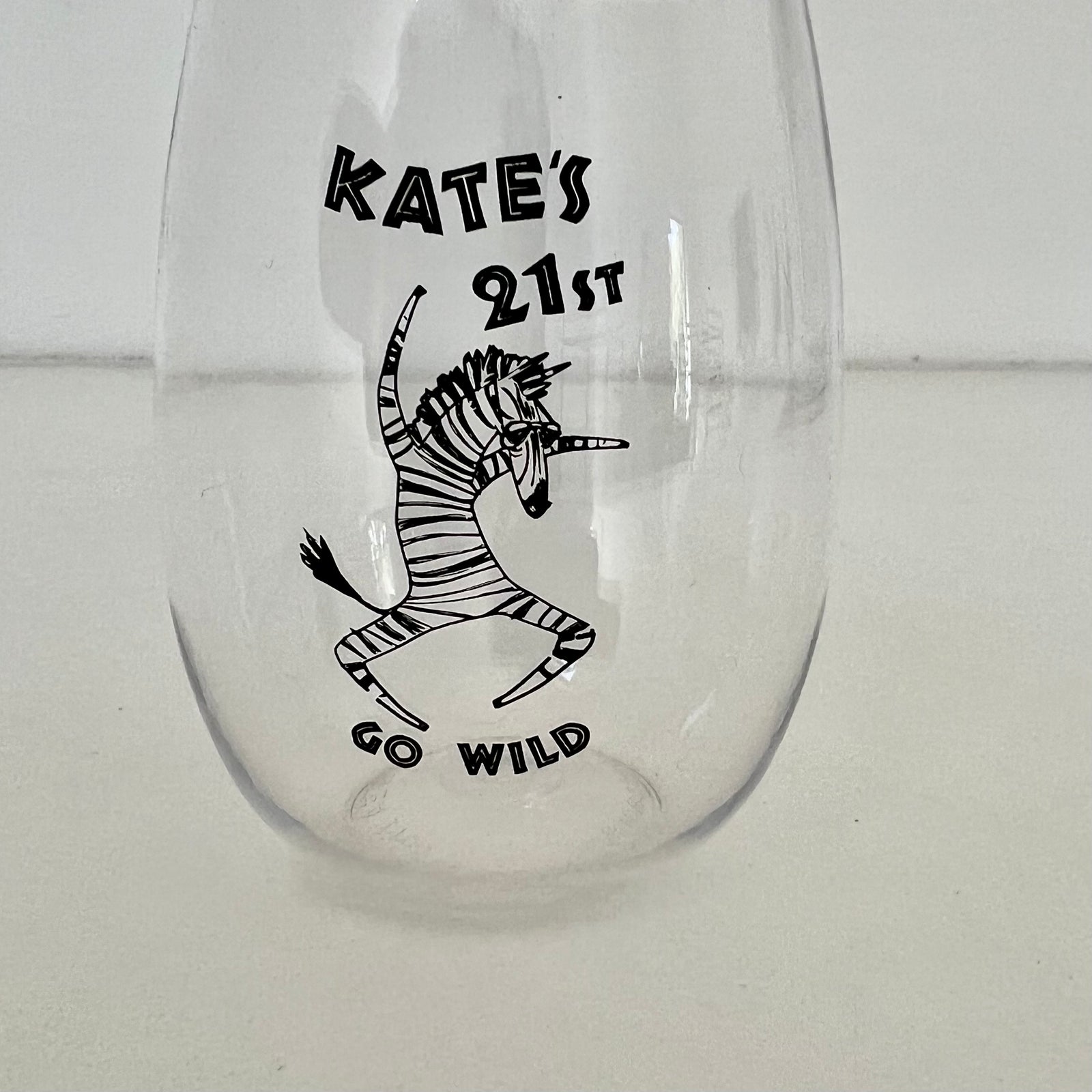 wine cup with custom printing