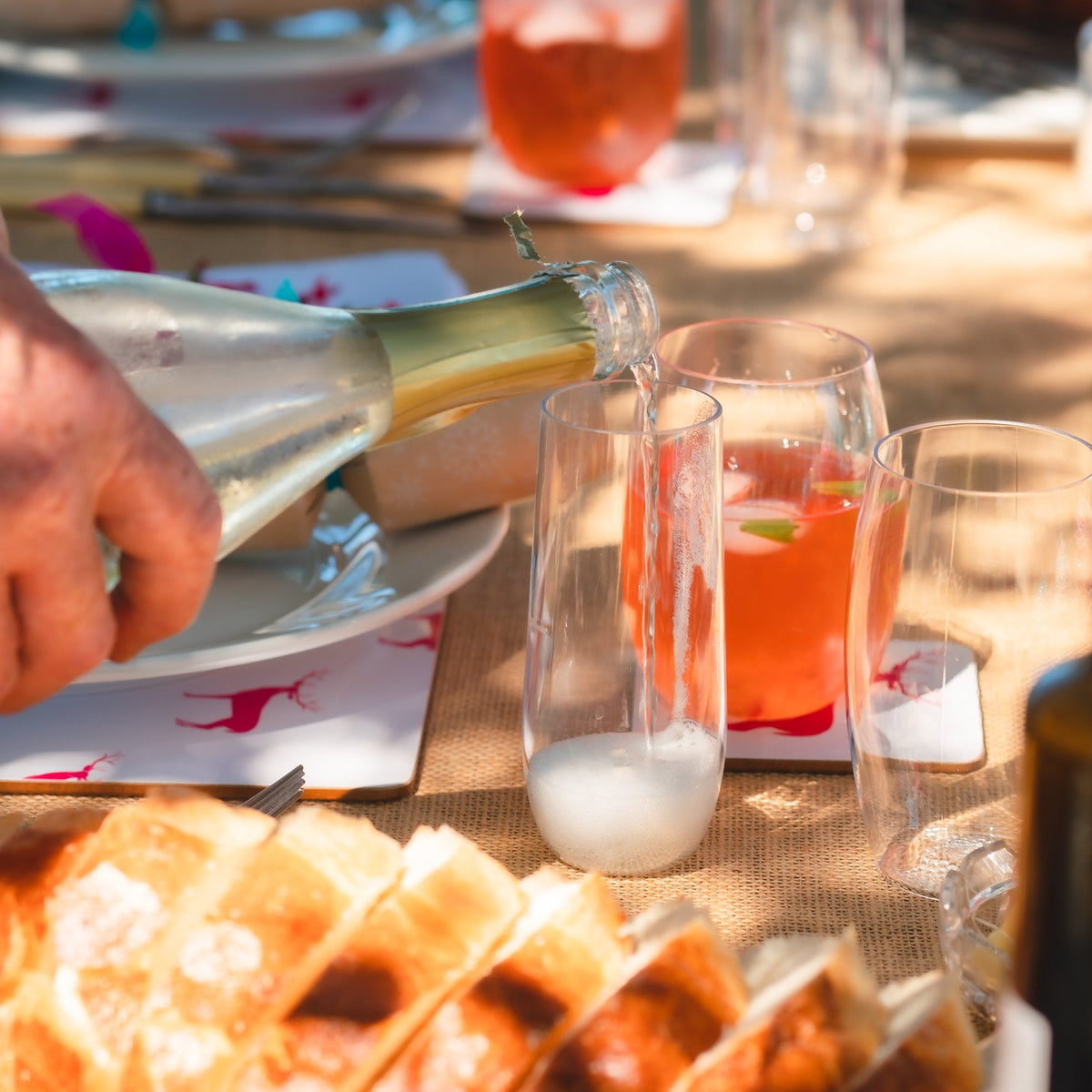 Rowdy Crowd Family Combination Pack, 4 Wine &amp; 4 Champagne Pieces