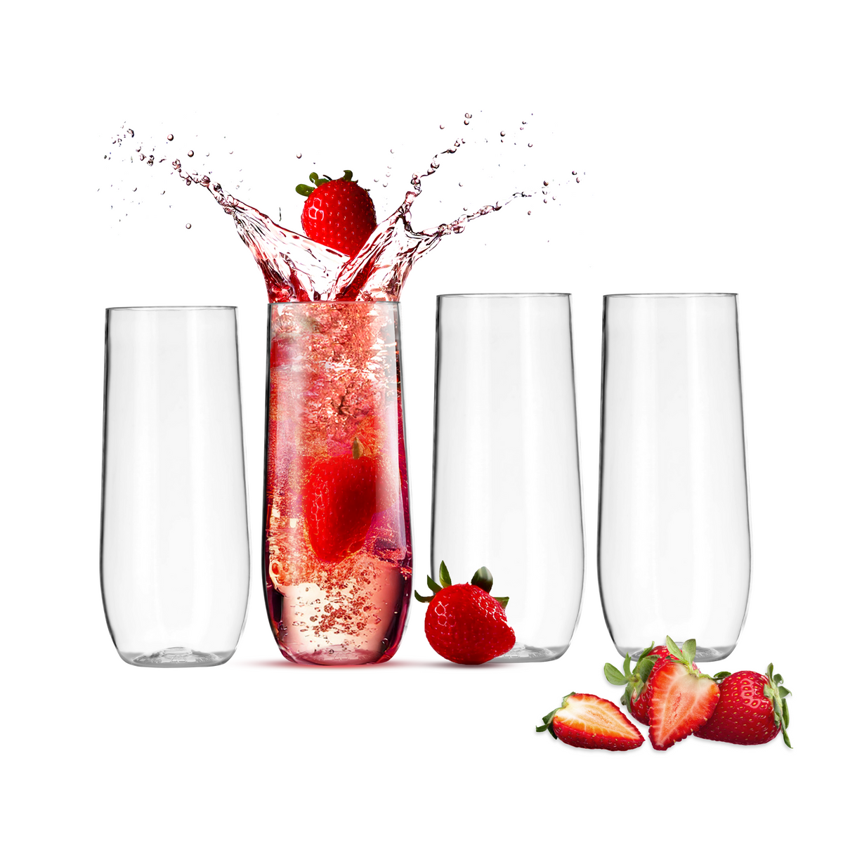 Rowdy Crowd Family Combination Pack, 4 Wine &amp; 4 Champagne Pieces